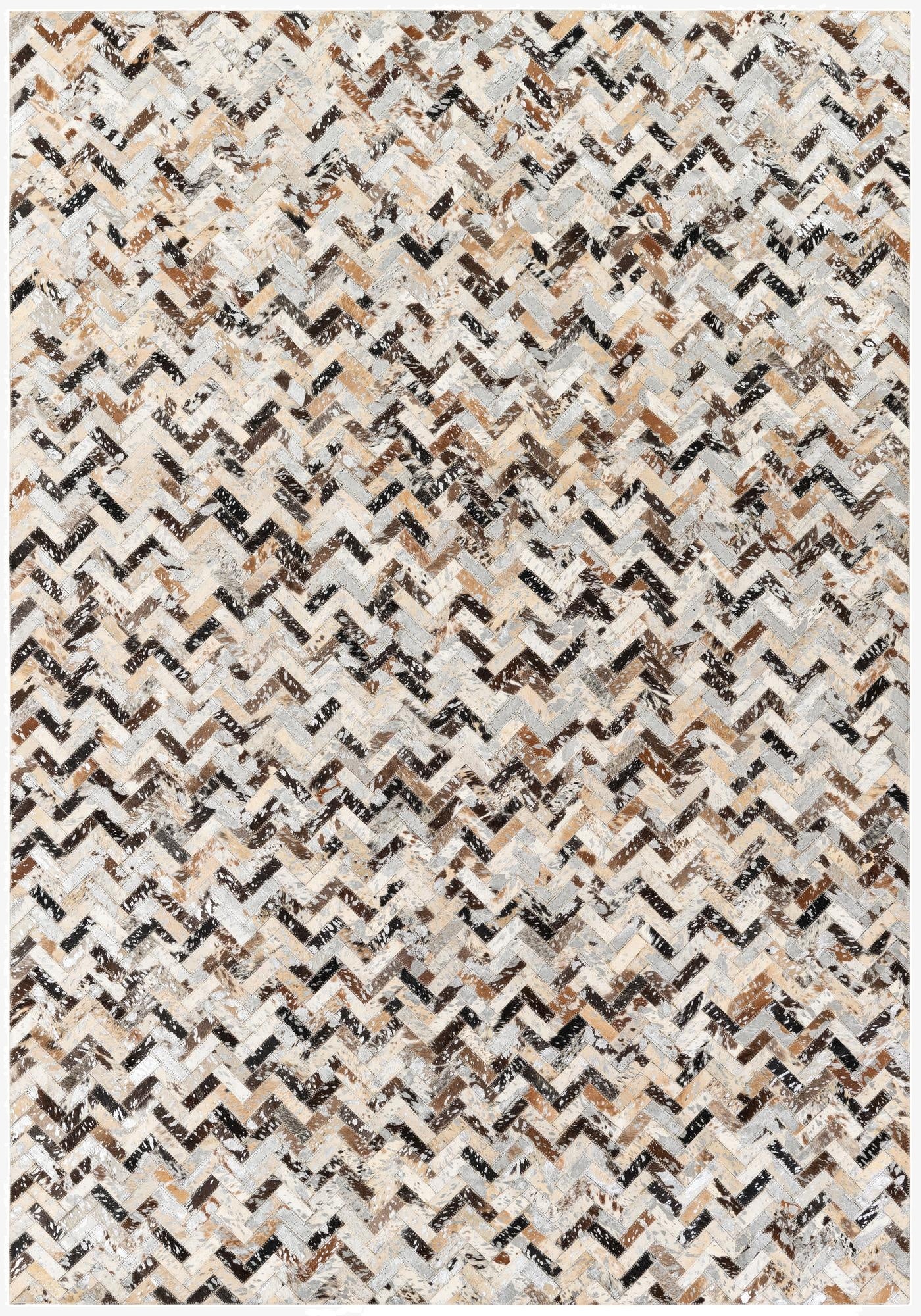  5' 3 x 7' 6 Cowhide Stocks Rug