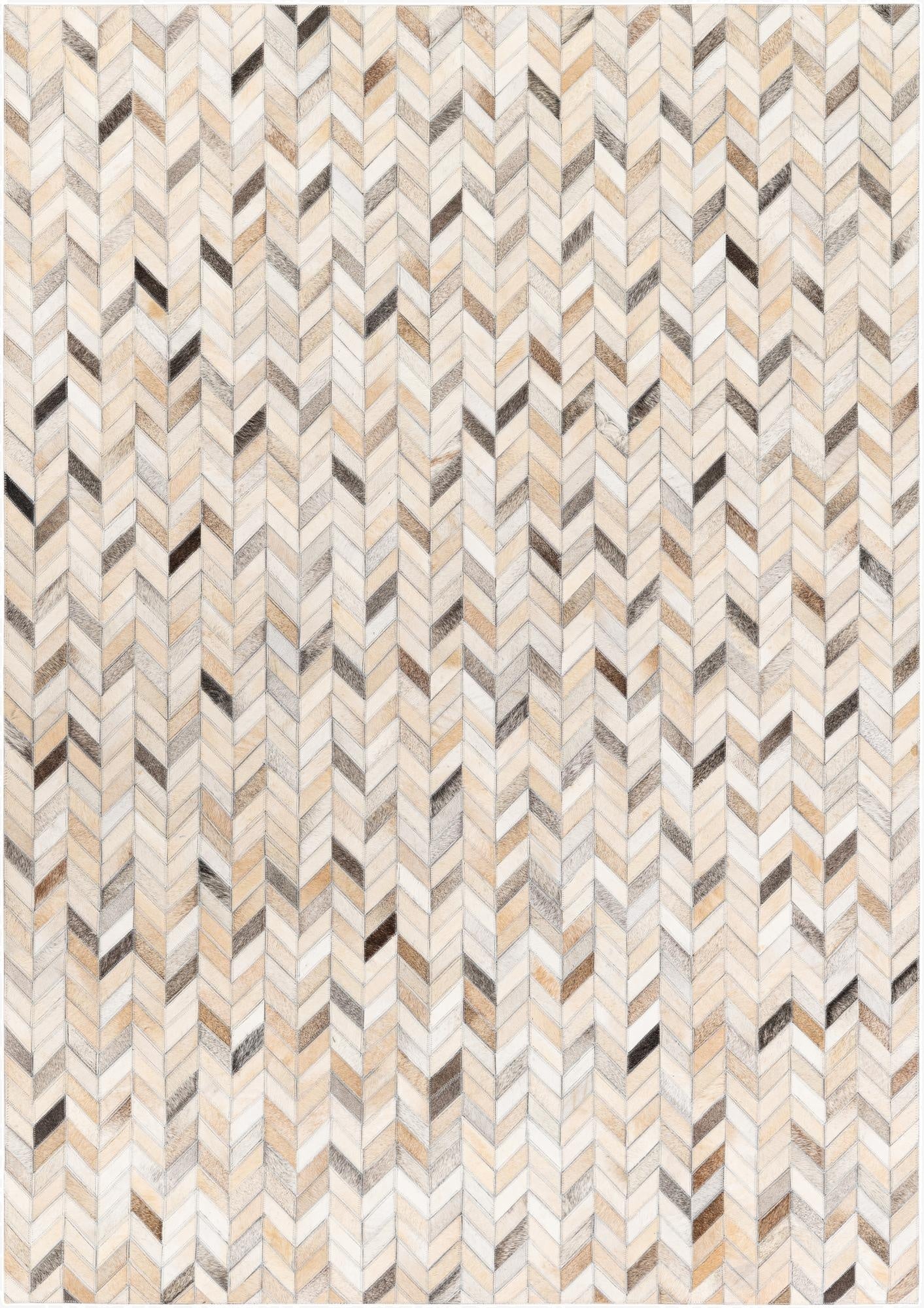  4' 8 x 6' 7 Cowhide Stocks Rug