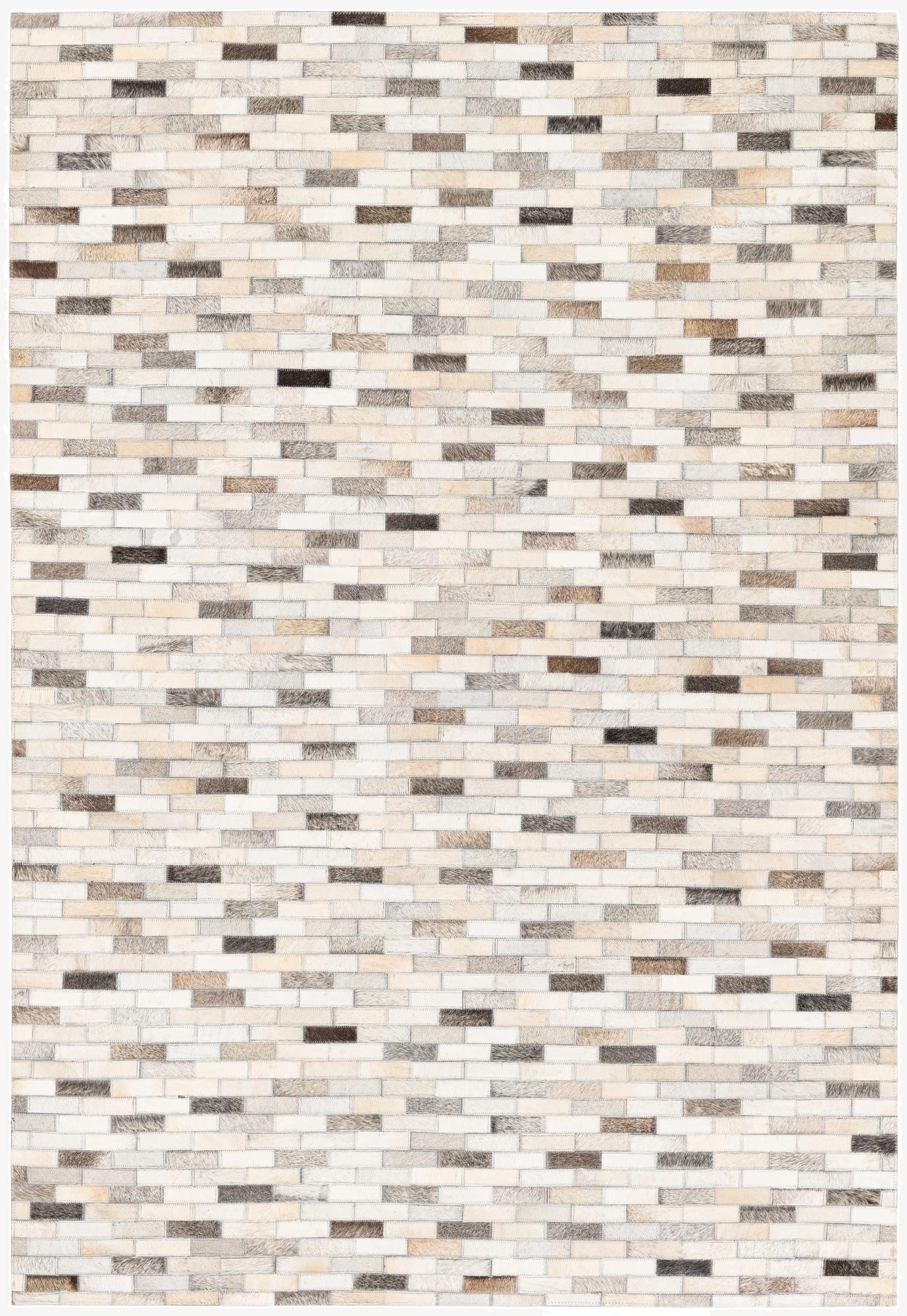  4' x 5' 11 Cowhide Stocks Rug