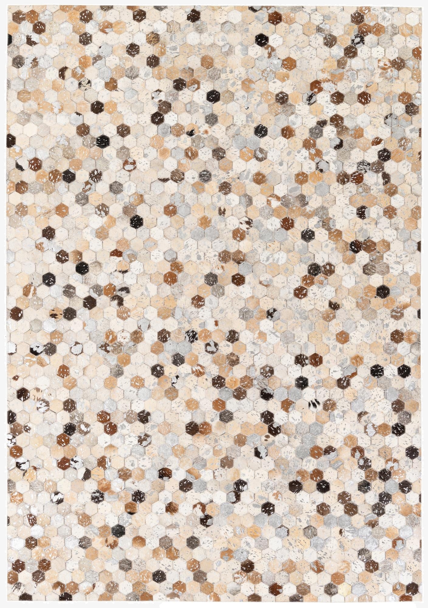  5' 2 x 7' 5 Cowhide Stocks Rug