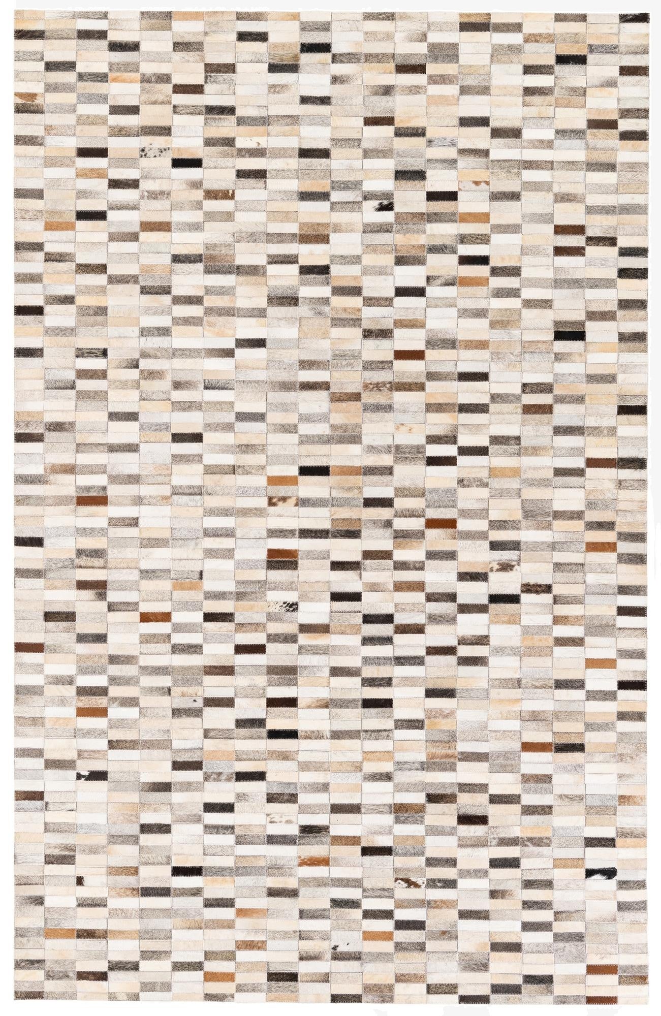  5' 1 x 8' Cowhide Stocks Rug