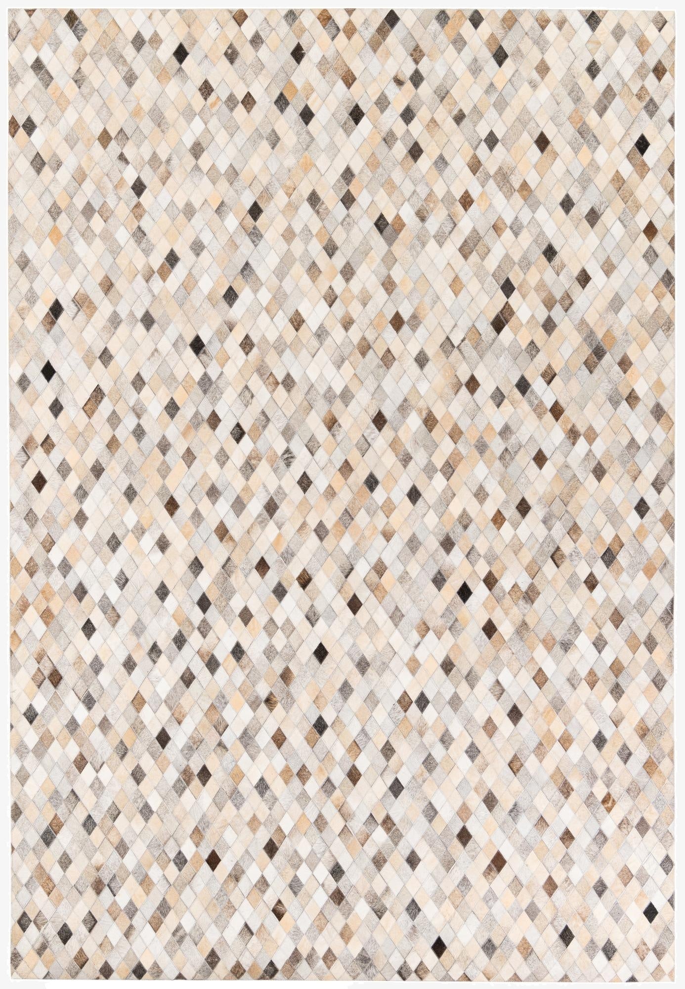  6' 9 x 9' 10 Cowhide Stocks Rug
