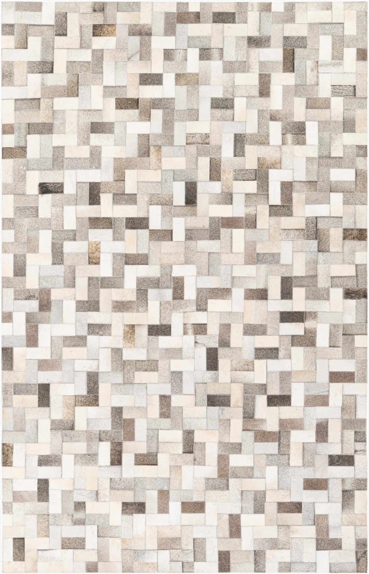  5' 1 x 8' Cowhide Stocks Rug