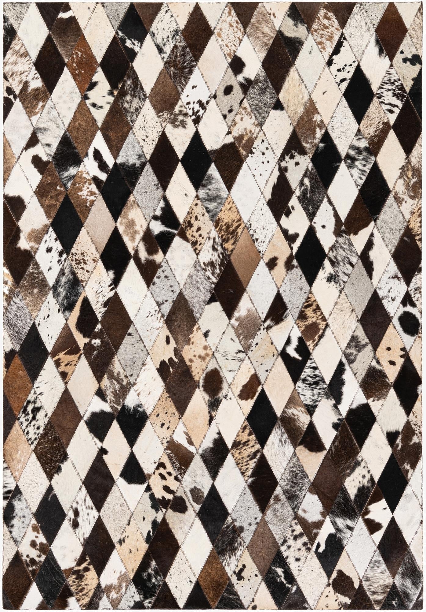  4' 1 x 5' 11 Cowhide Stocks Rug