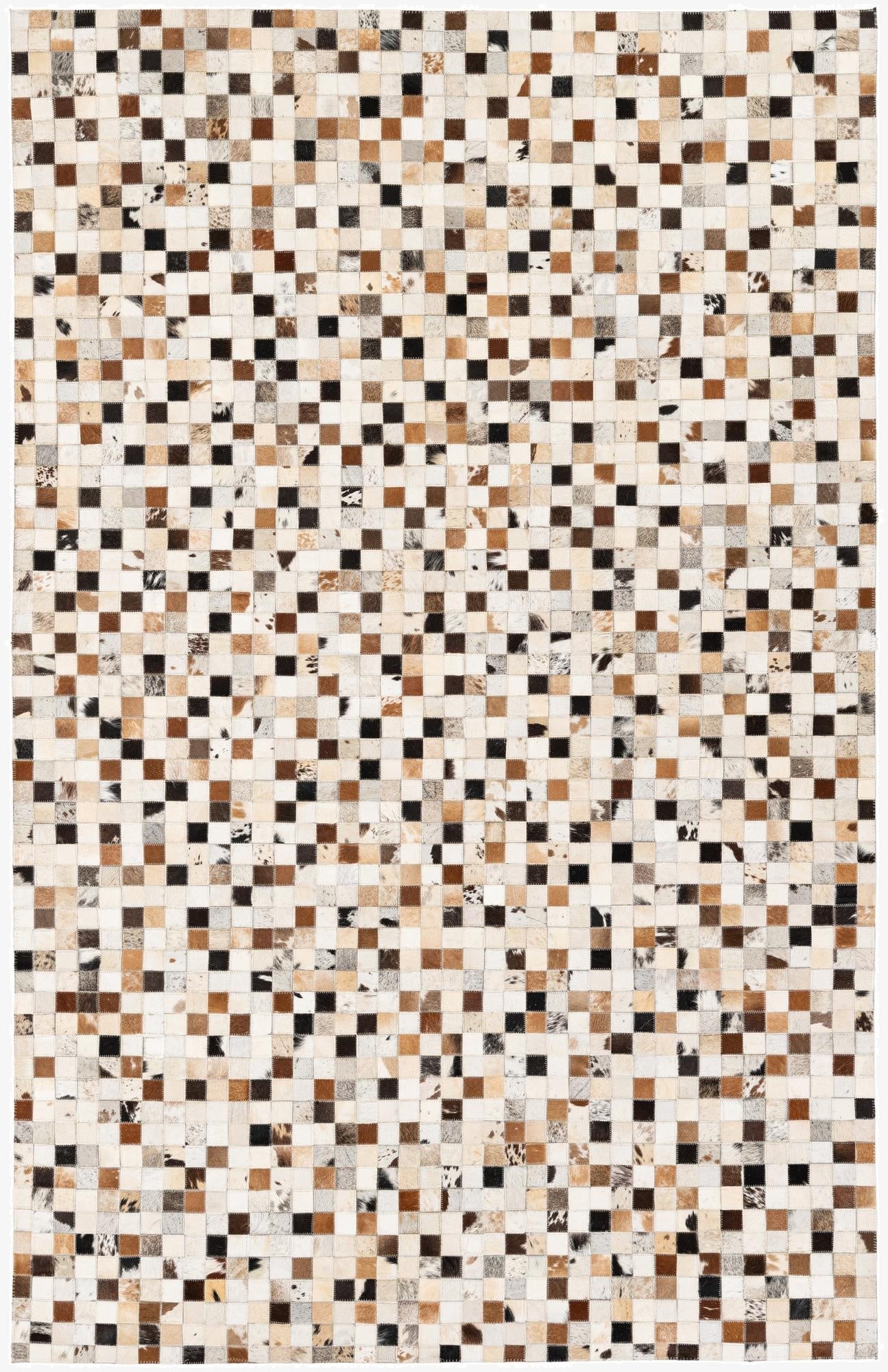  5' 1 x 7' 10 Cowhide Stocks Rug
