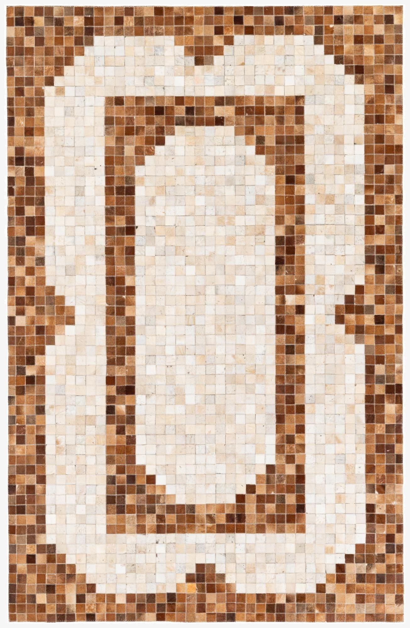  5' 1 x 7' 11 Cowhide Stocks Rug