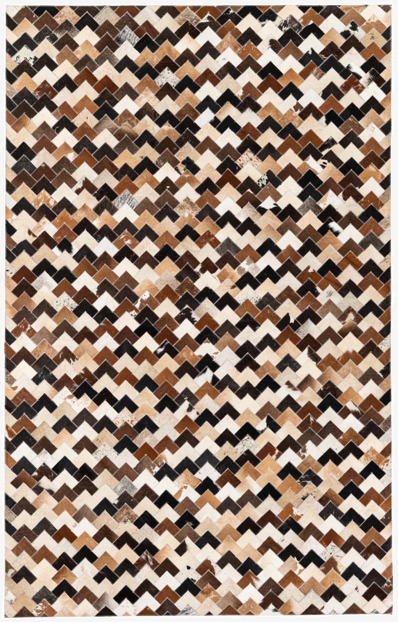  5' 1 x 8' Cowhide Stocks Rug