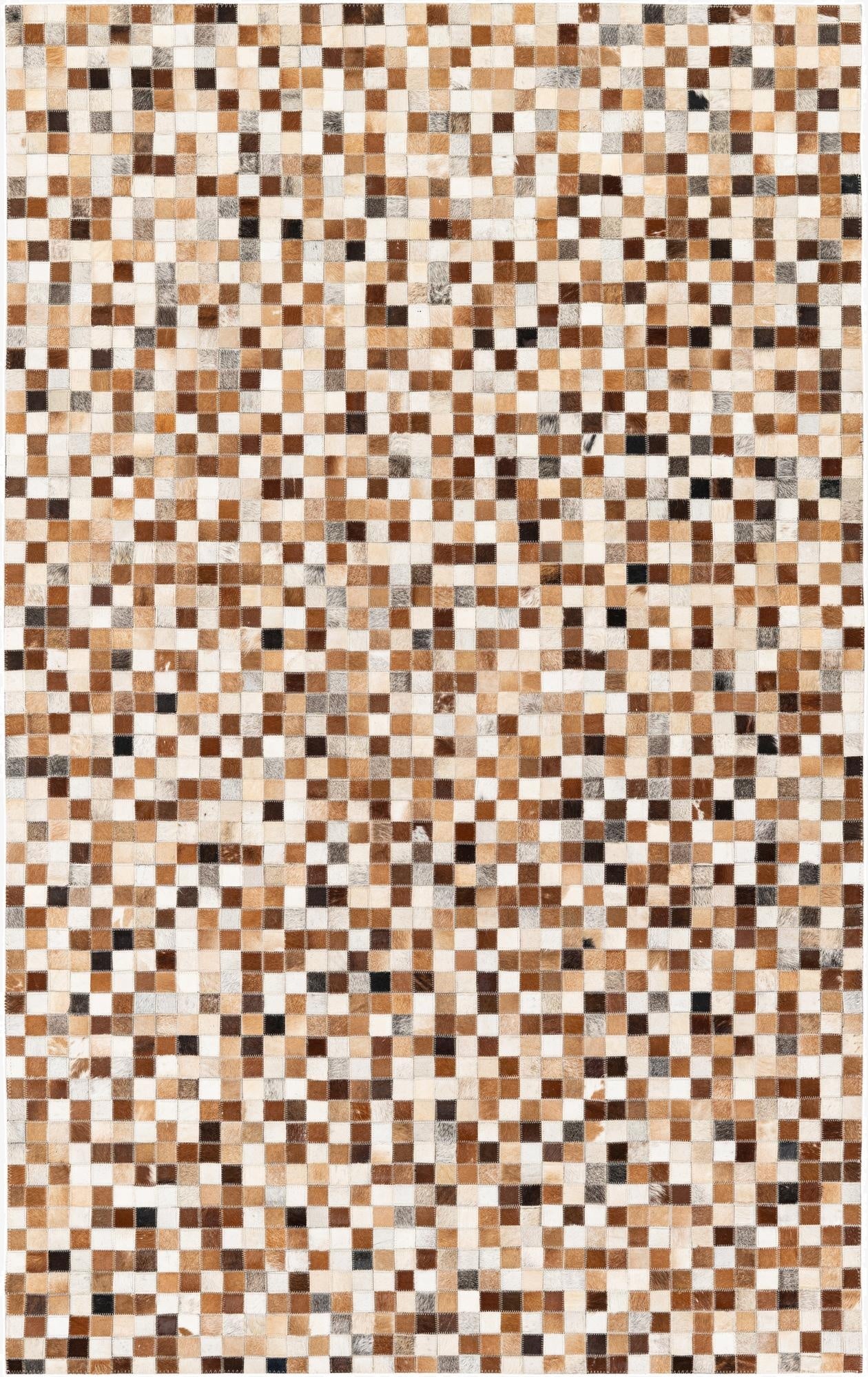  5' x 7' 11 Cowhide Stocks Rug