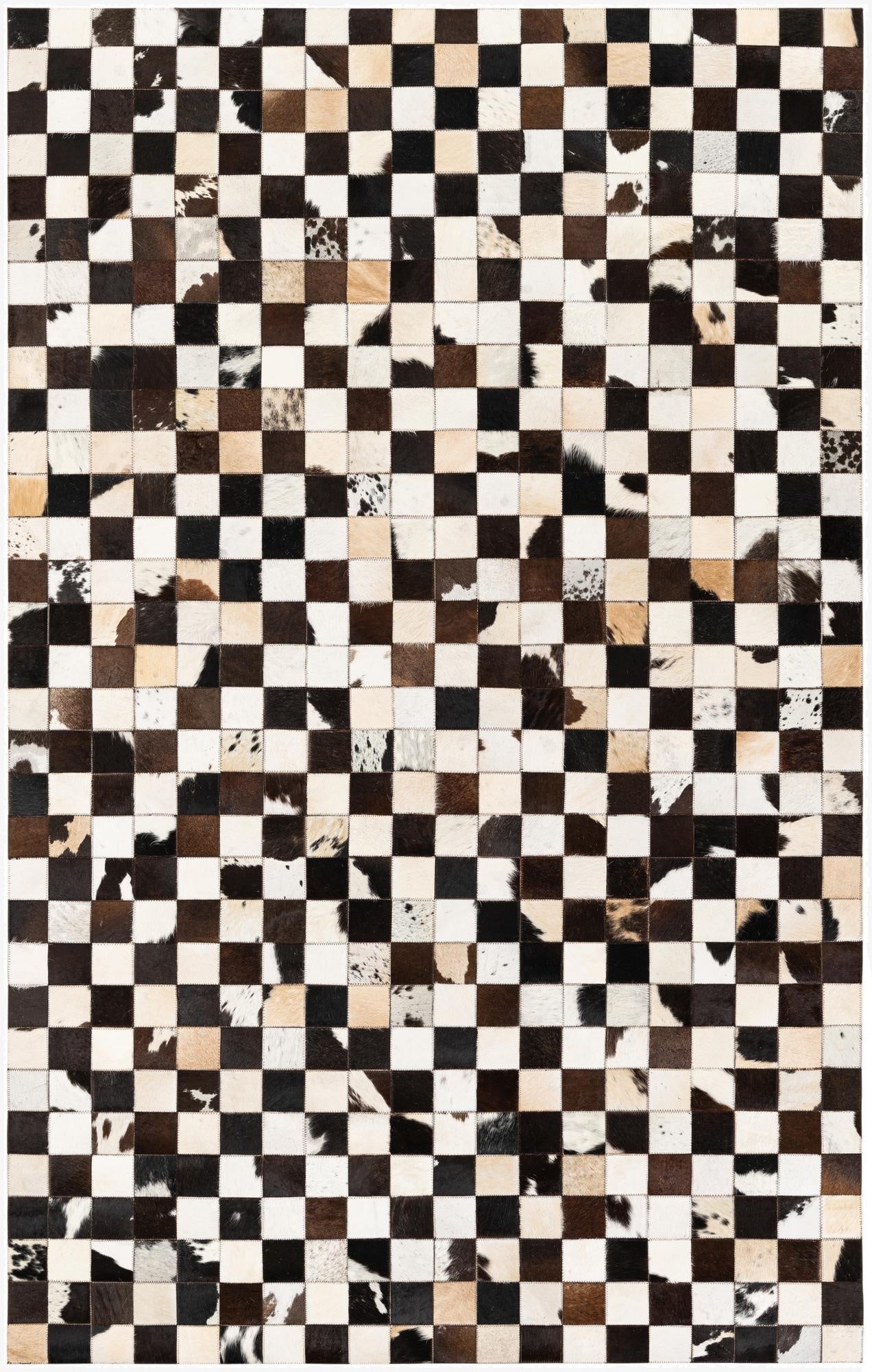  5' 1 x 7' 11 Cowhide Stocks Rug