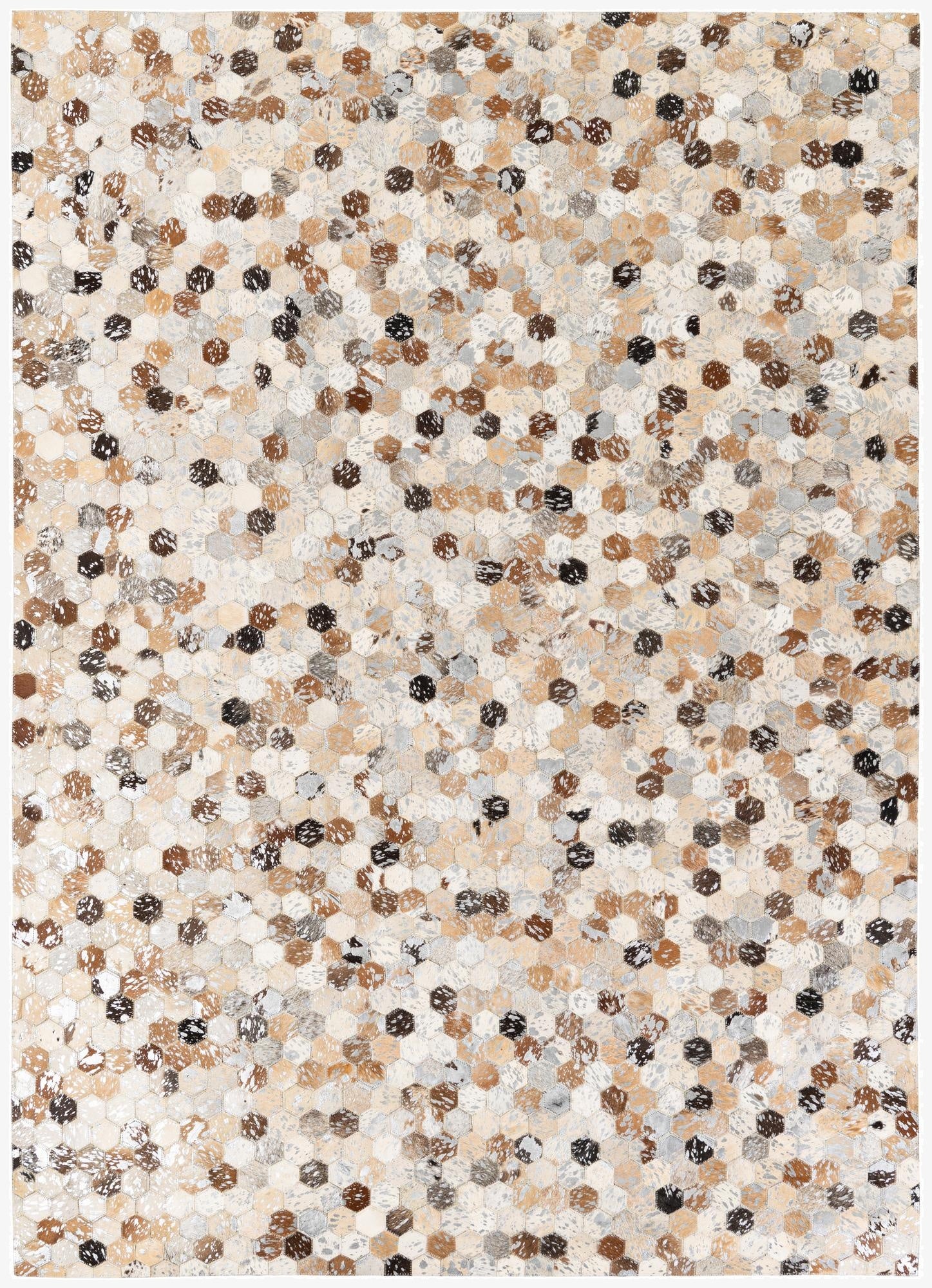  5' 3 x 7' 6 Cowhide Stocks Rug