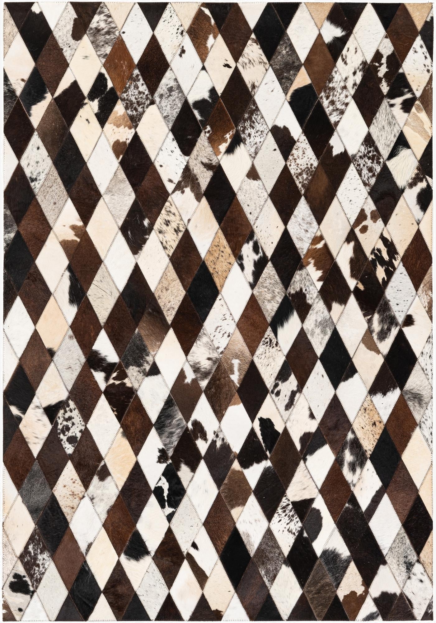  4' x 5' 11 Cowhide Stocks Rug