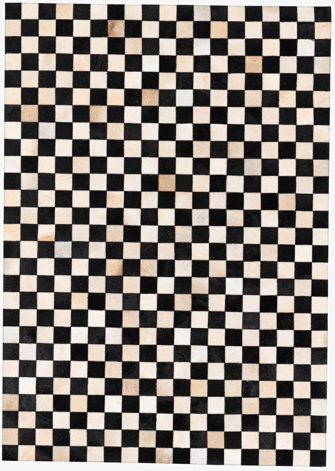  4' 9 x 6' 8 Cowhide Stocks Rug