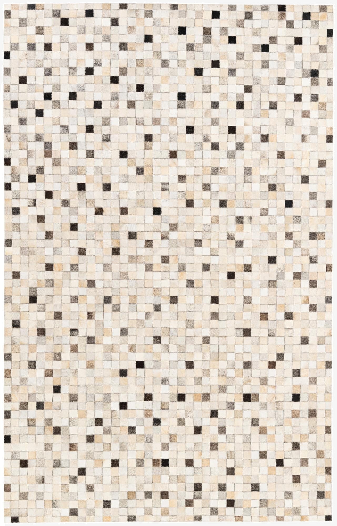  5' x 7' 11 Cowhide Stocks Rug