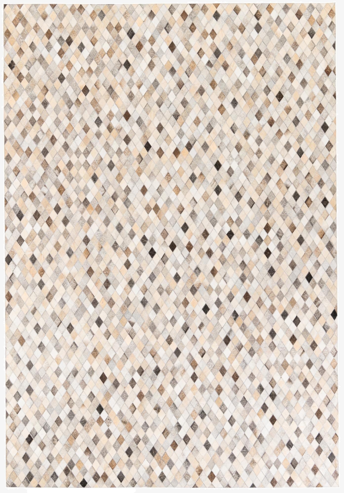  6' 8 x 9' 9 Cowhide Stocks Rug