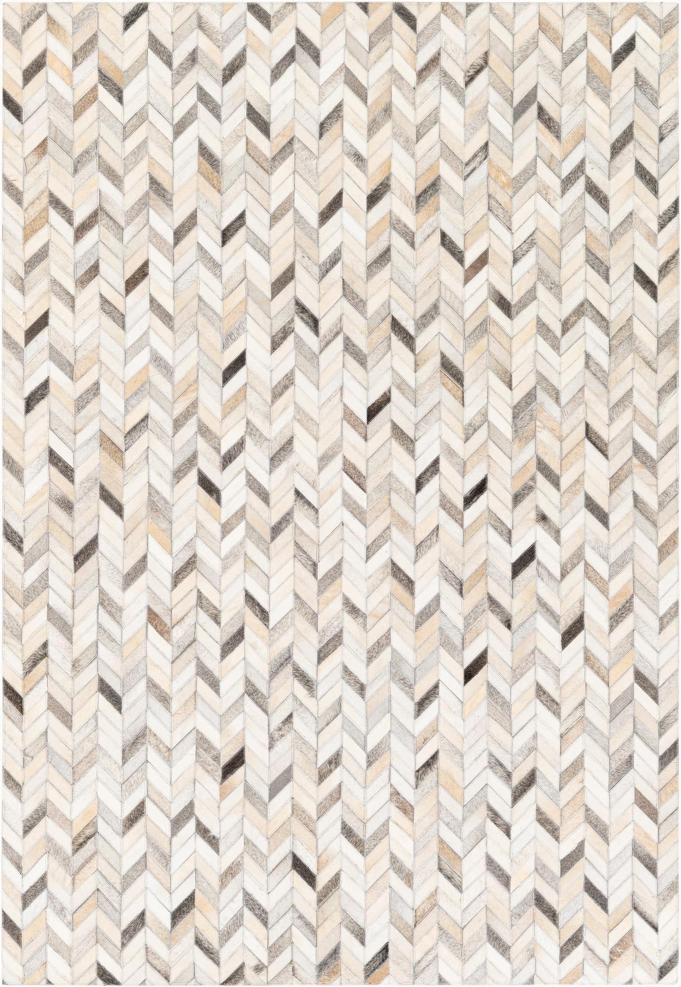  4' 7 x 6' 8 Cowhide Stocks Rug