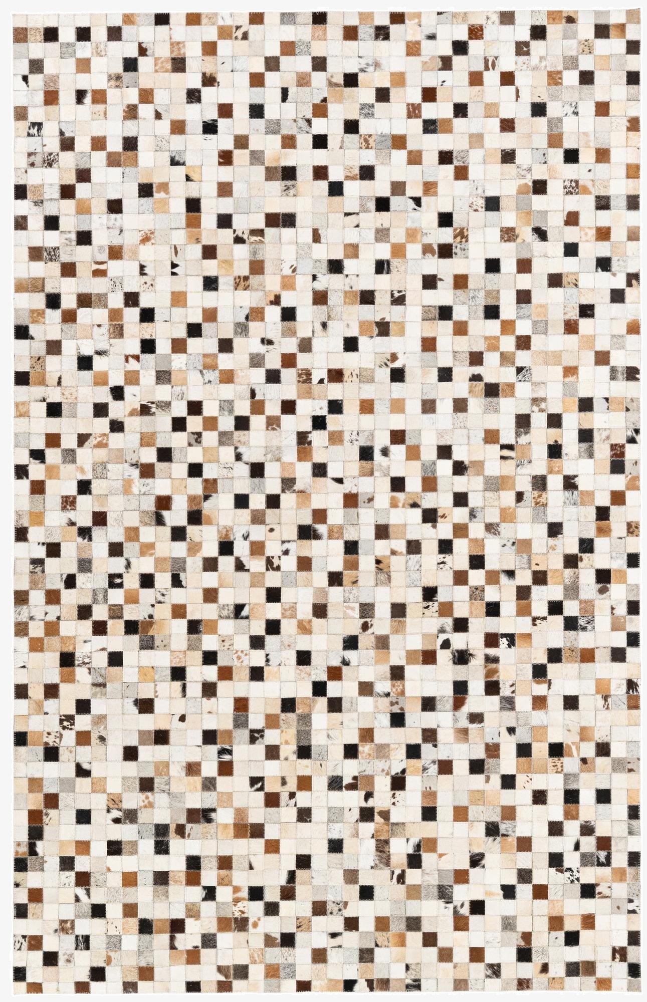 5' x 7' 10 Cowhide Stocks Rug