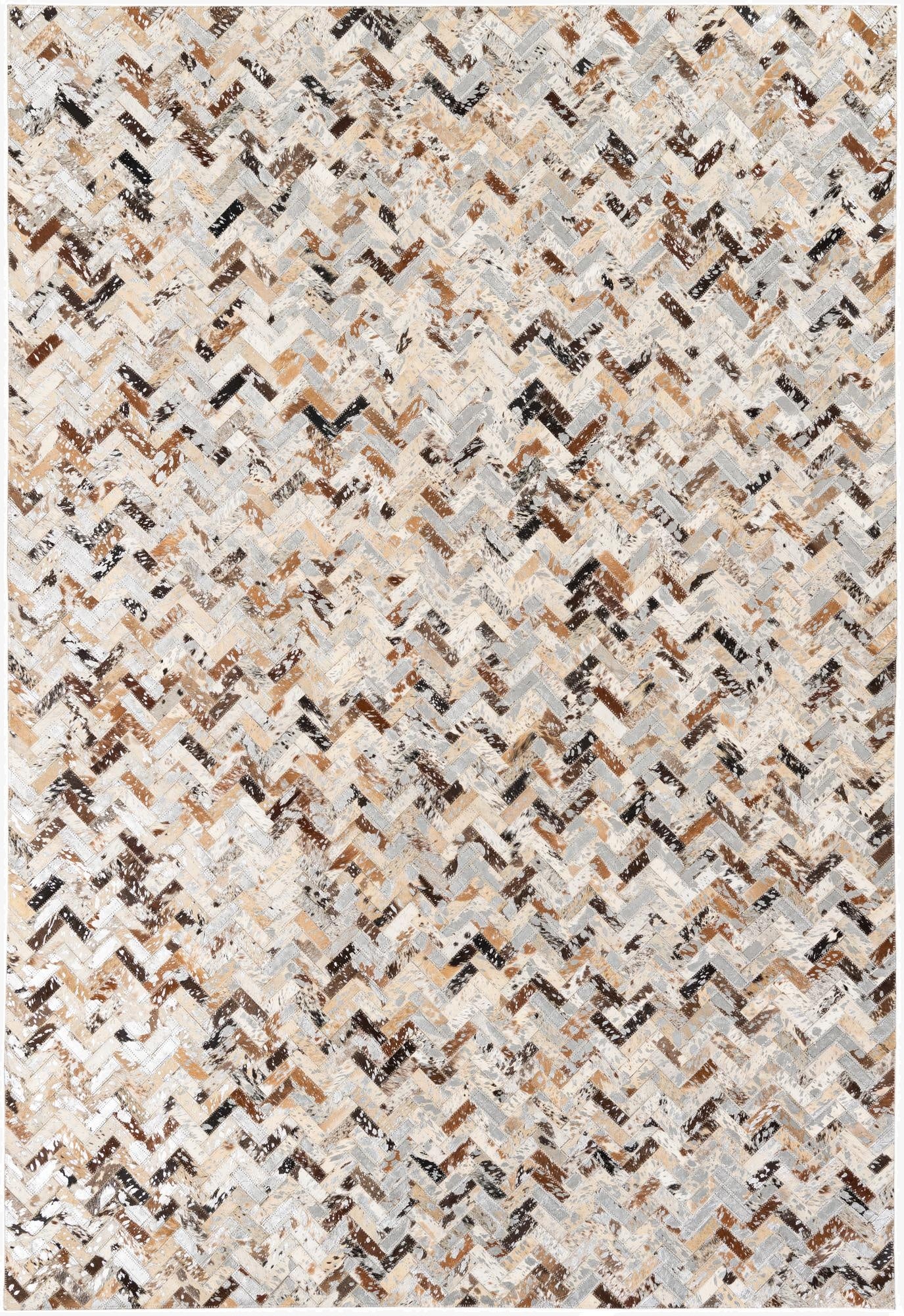  5' 2 x 7' 7 Cowhide Stocks Rug