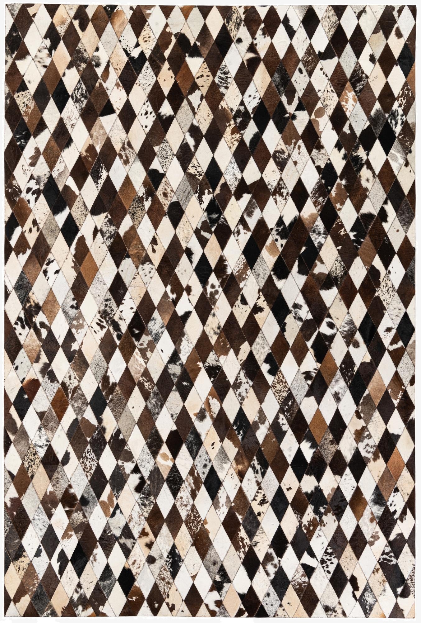  6' 9 x 9' 11 Cowhide Stocks Rug