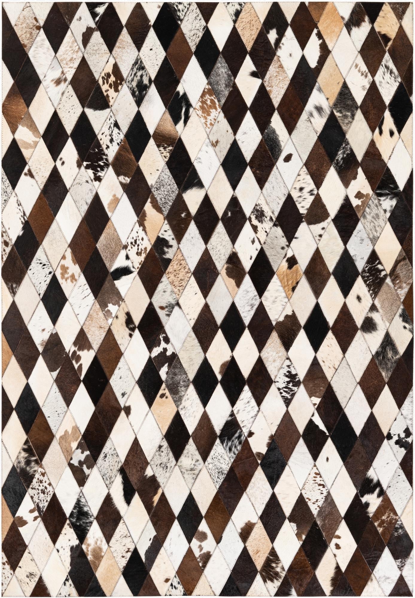  4' 9 x 6' 9 Cowhide Stocks Rug