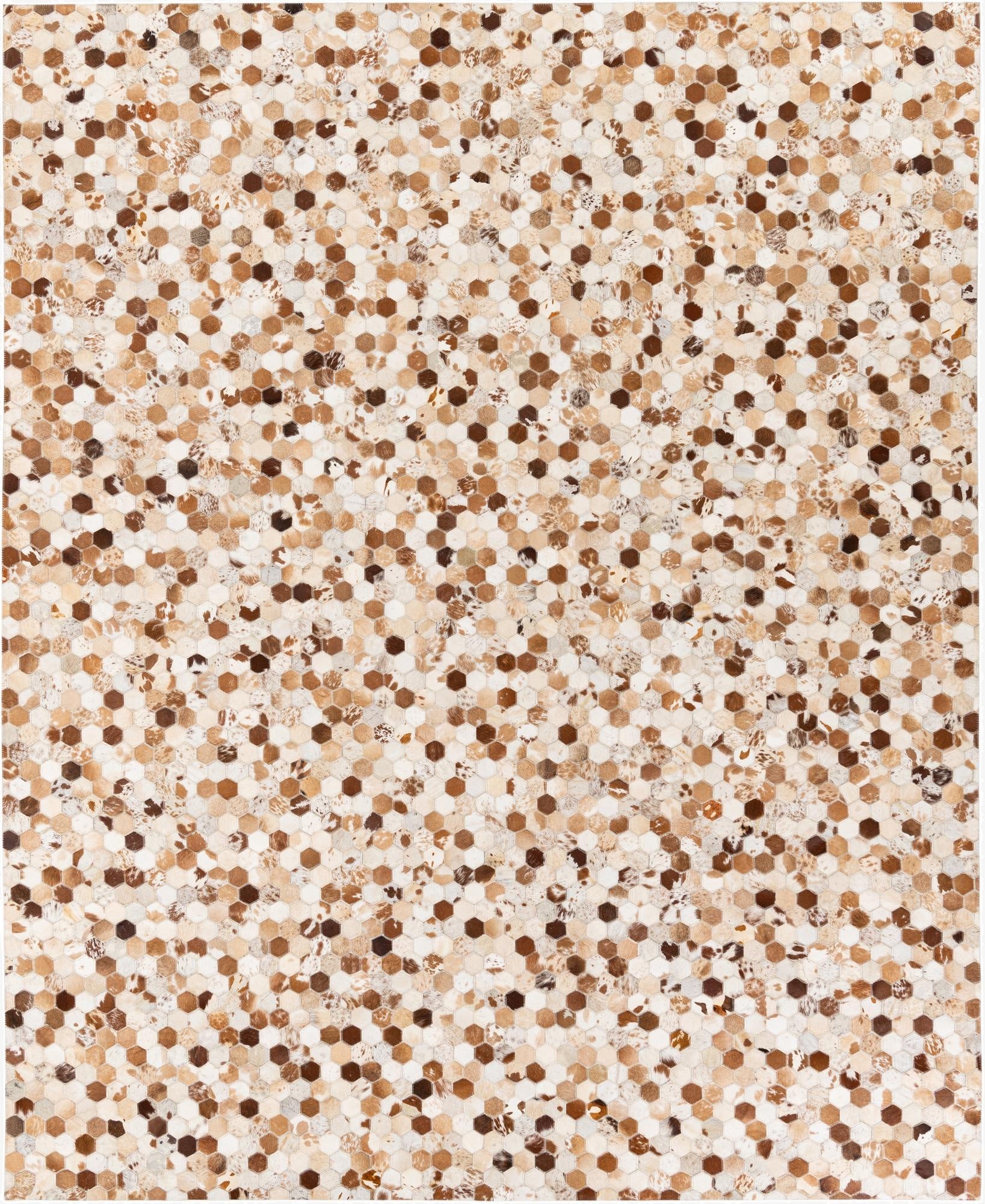  8' x 9' 10 Cowhide Stocks Rug