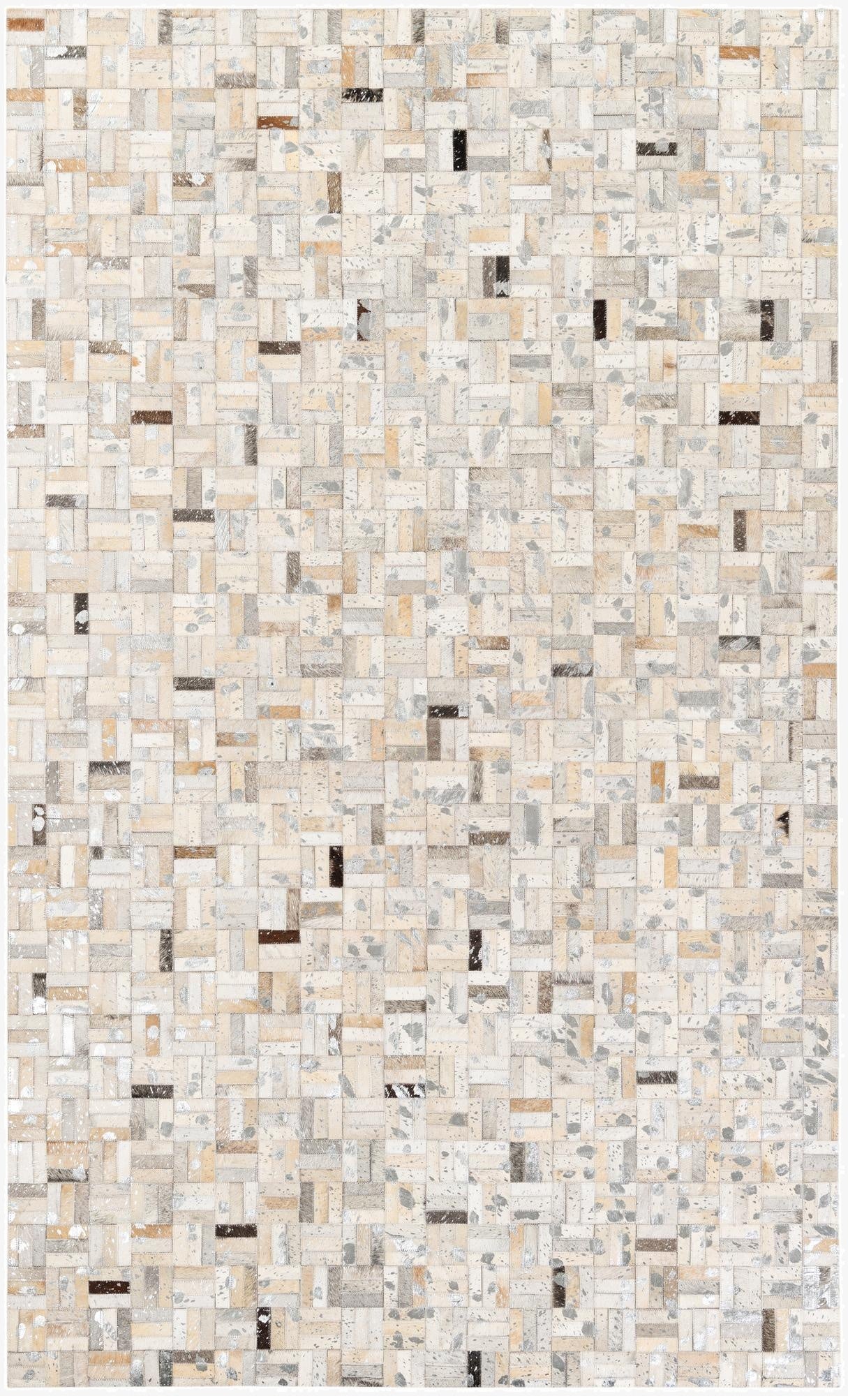  5' x 8' 2 Cowhide Stocks Rug