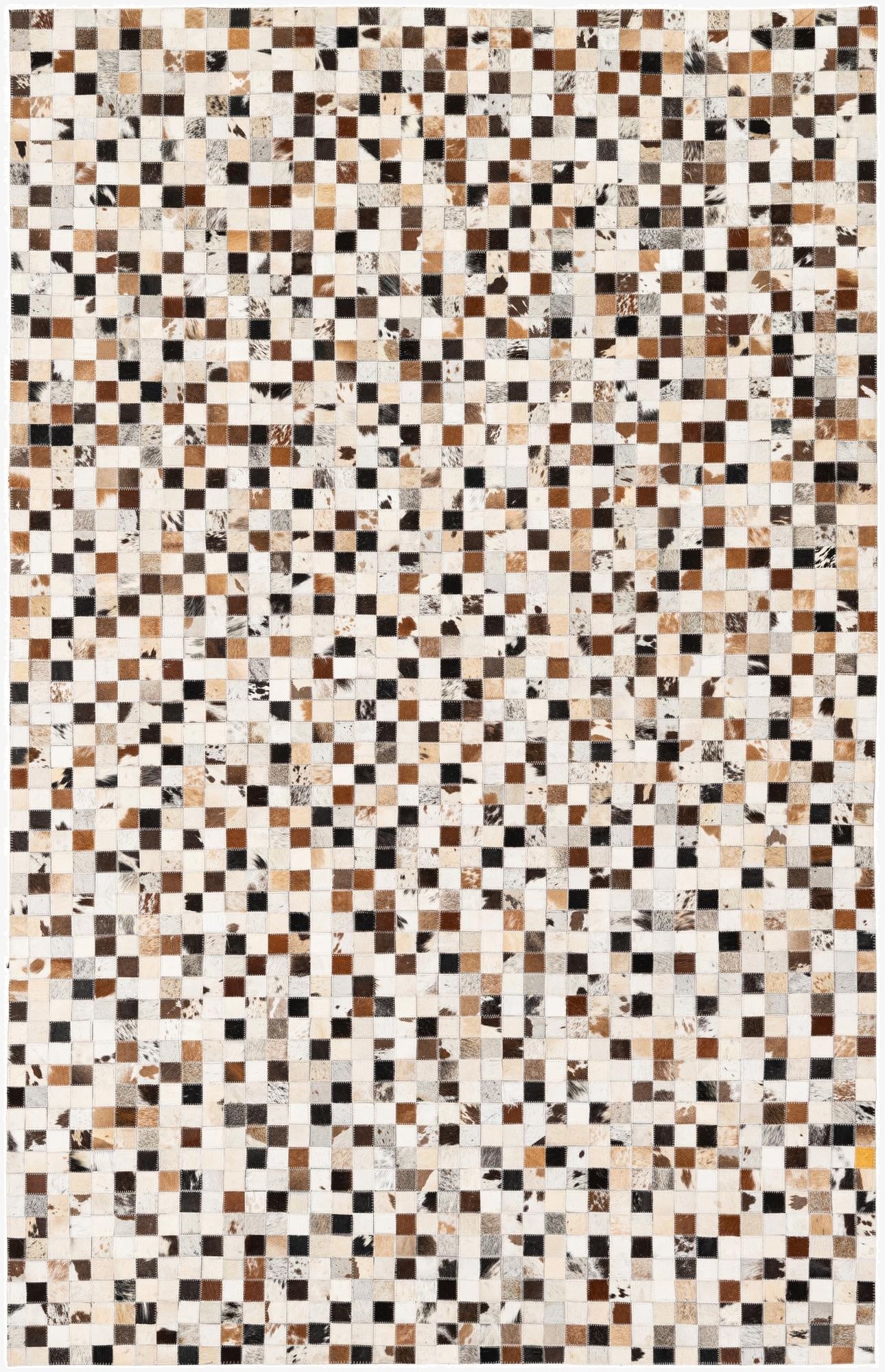  5' x 7' 10 Cowhide Stocks Rug