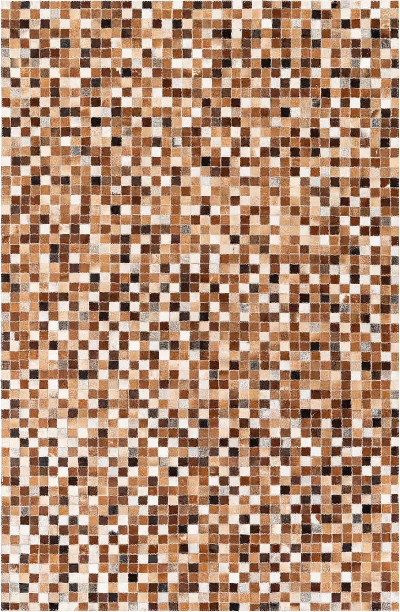  5' x 7' 10 Cowhide Stocks Rug