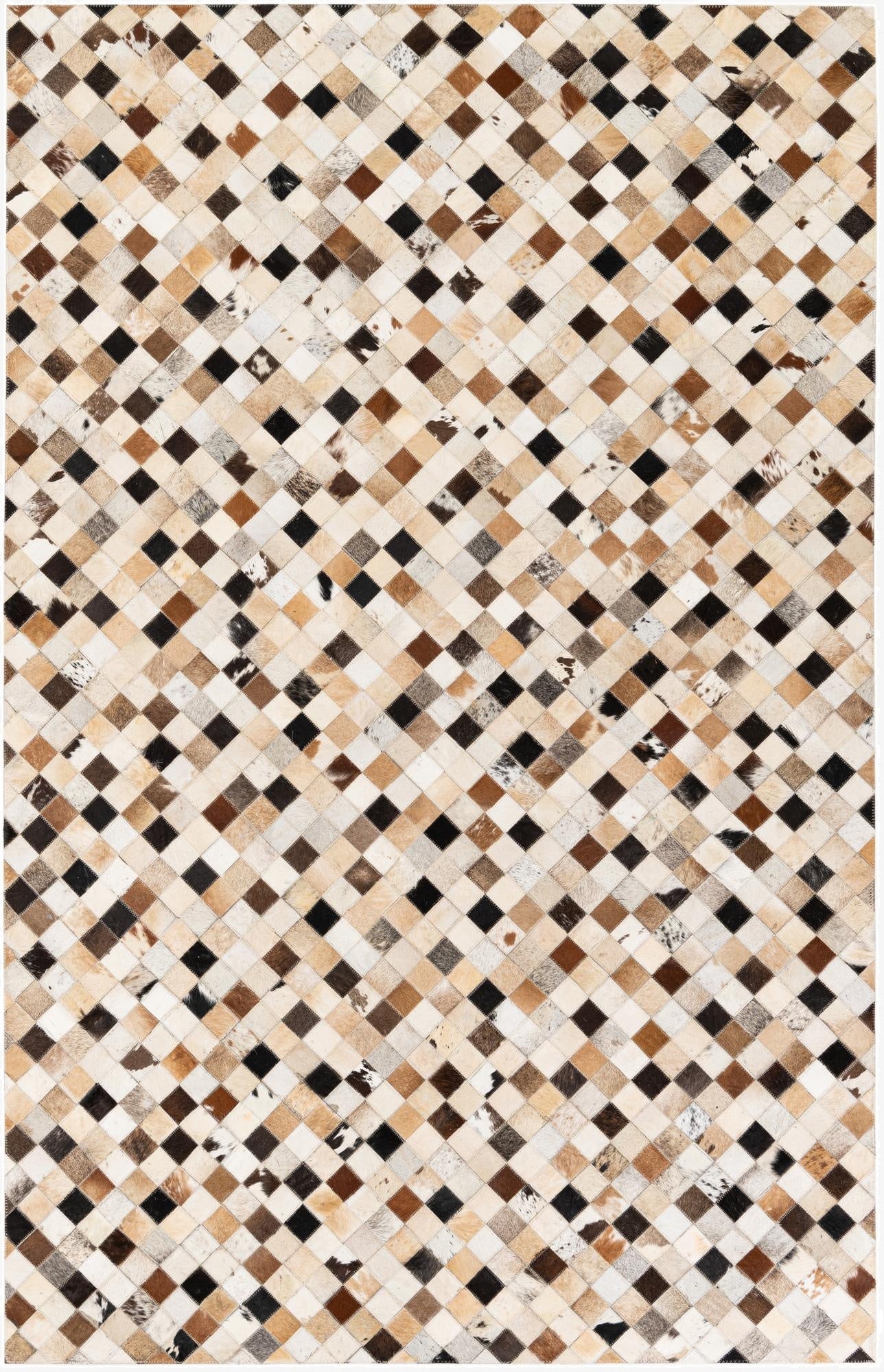  5' 1 x 7' 11 Cowhide Stocks Rug