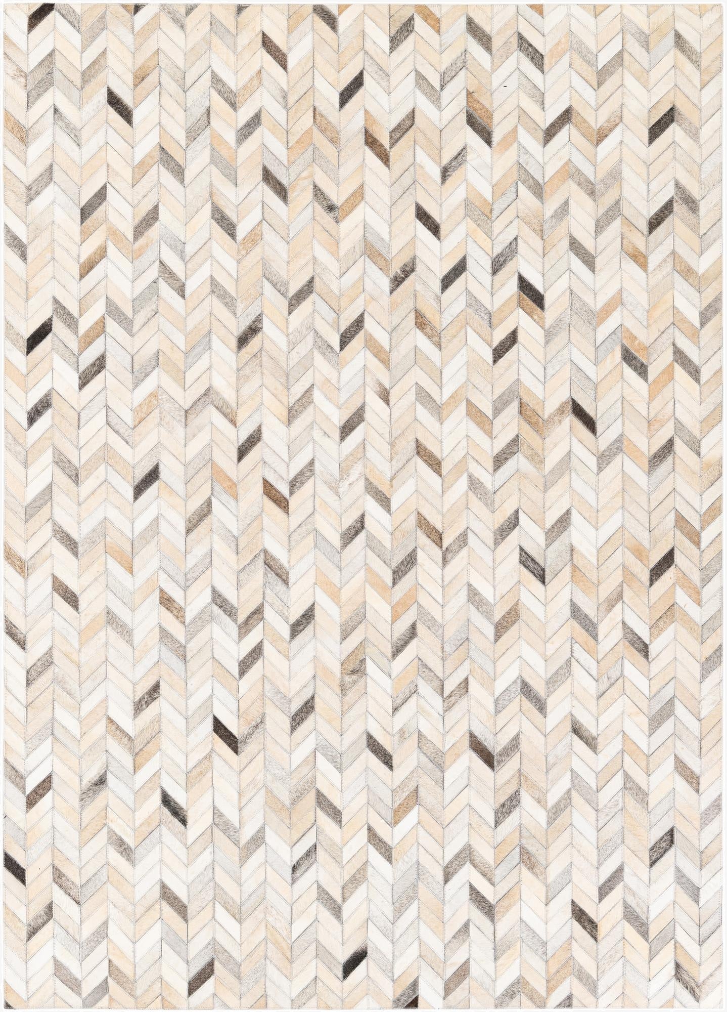  4' 8 x 6' 6 Cowhide Stocks Rug