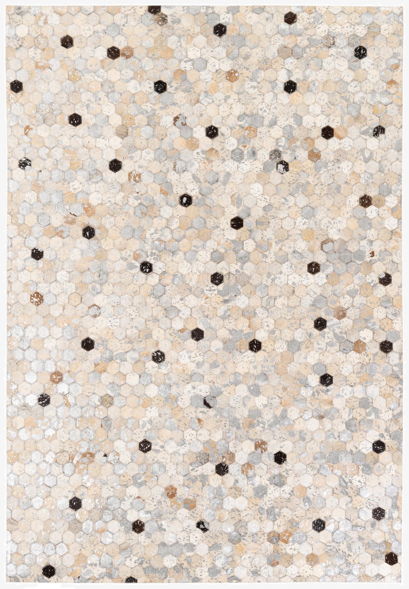  5' 2 x 7' 5 Cowhide Stocks Rug