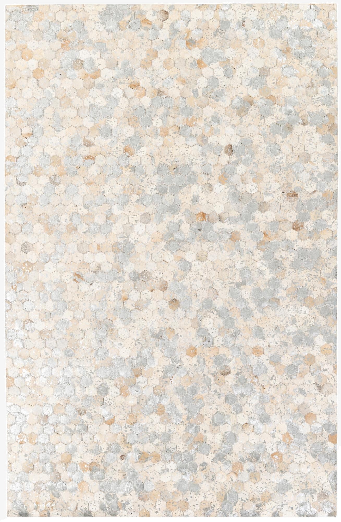  4' 11 x 7' 8 Cowhide Stocks Rug