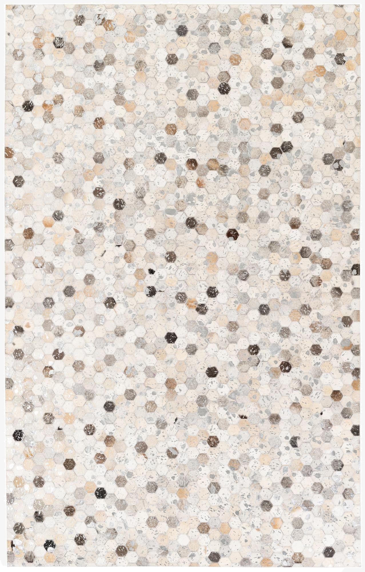  5' 1 x 8' 2 Cowhide Stocks Rug