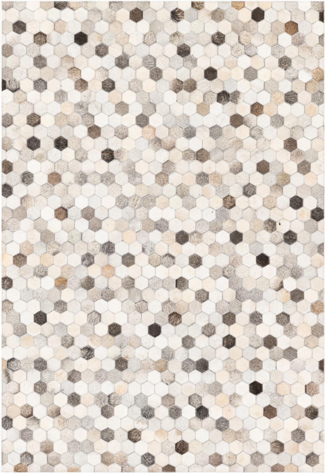  4' x 5' 10 Cowhide Stocks Rug