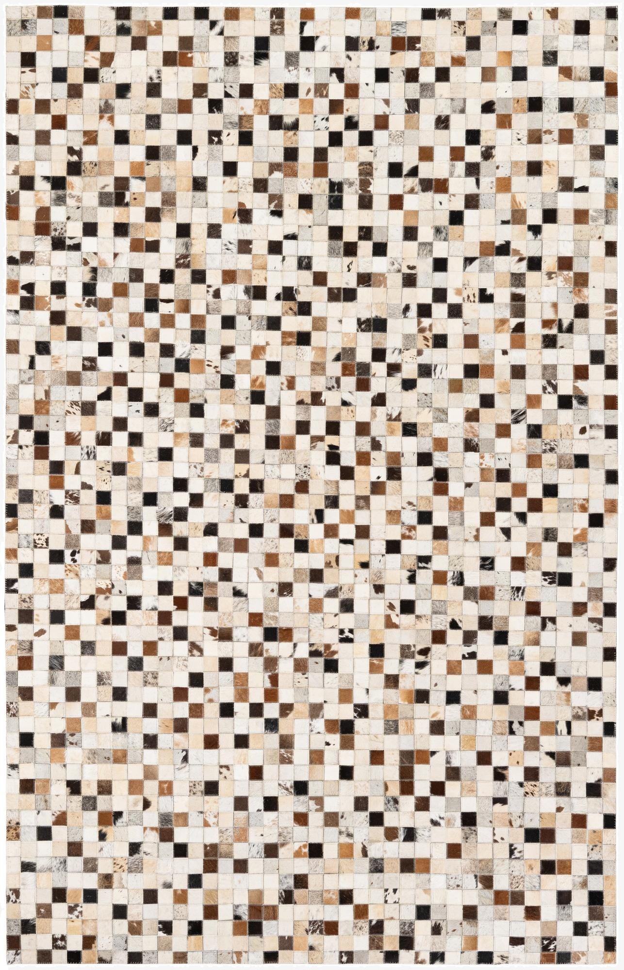  5' x 7' 10 Cowhide Stocks Rug