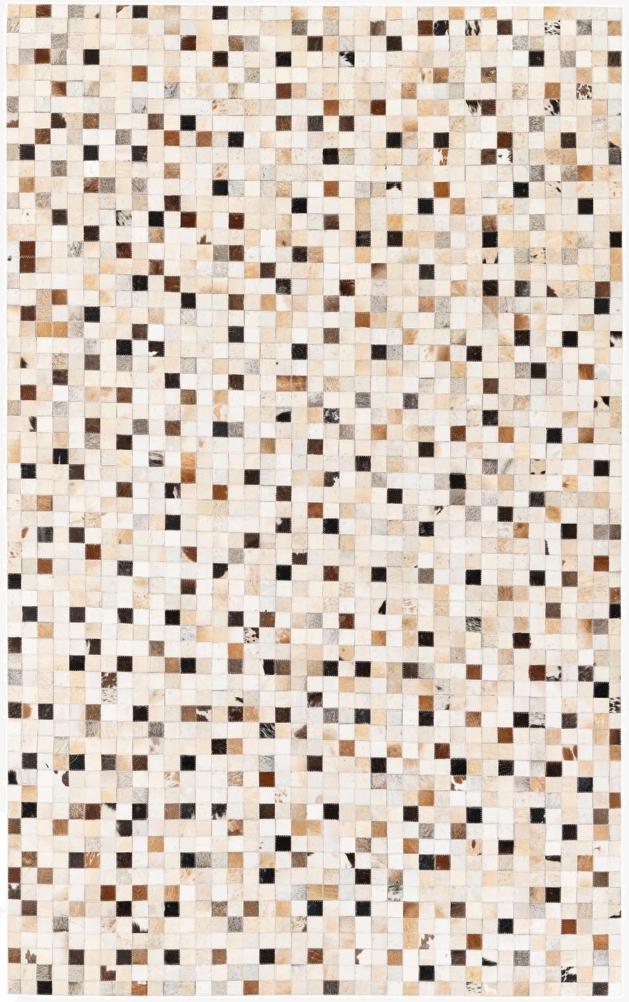  5' x 7' 11 Cowhide Stocks Rug