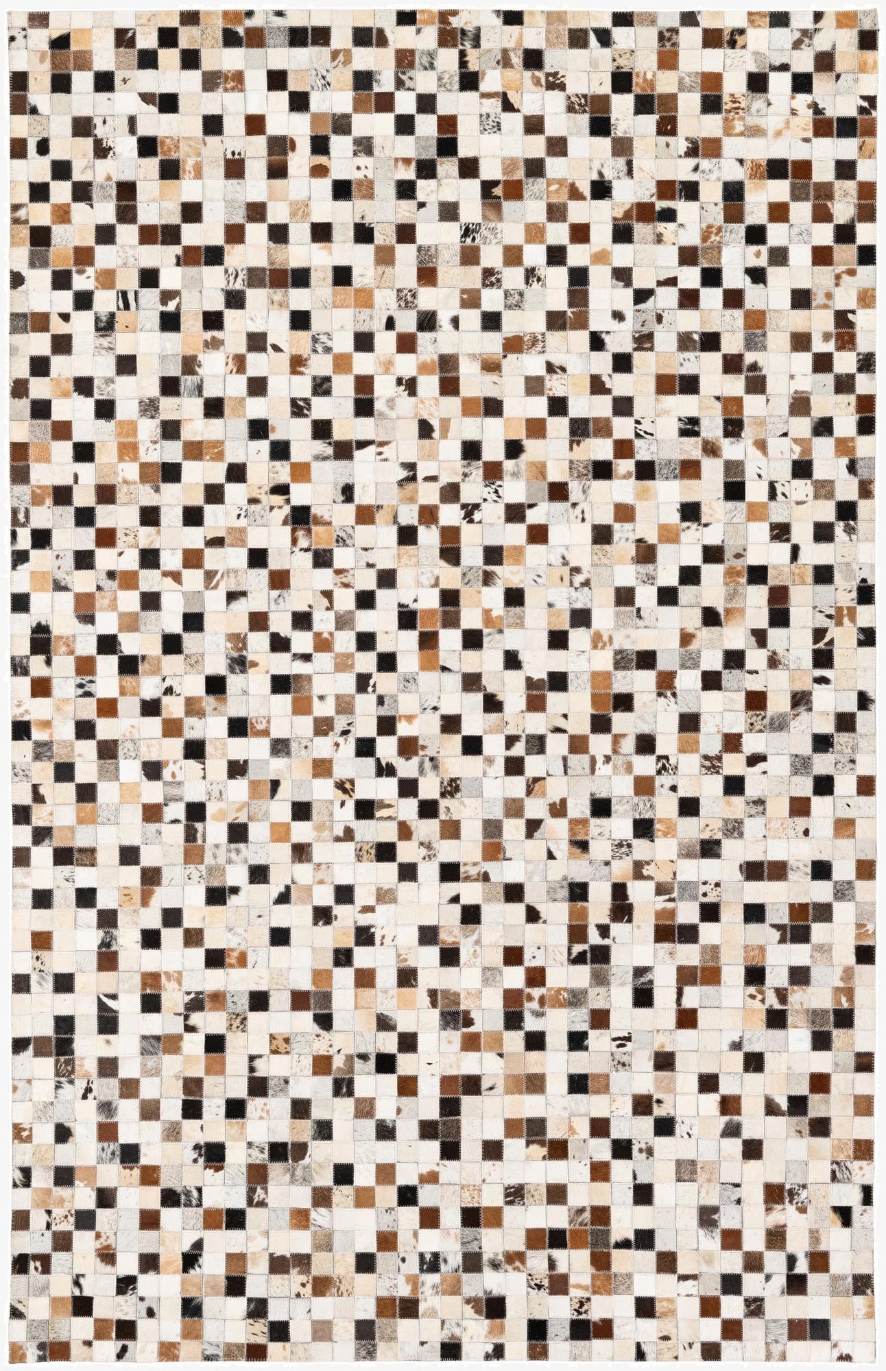  5' x 7' 10 Cowhide Stocks Rug