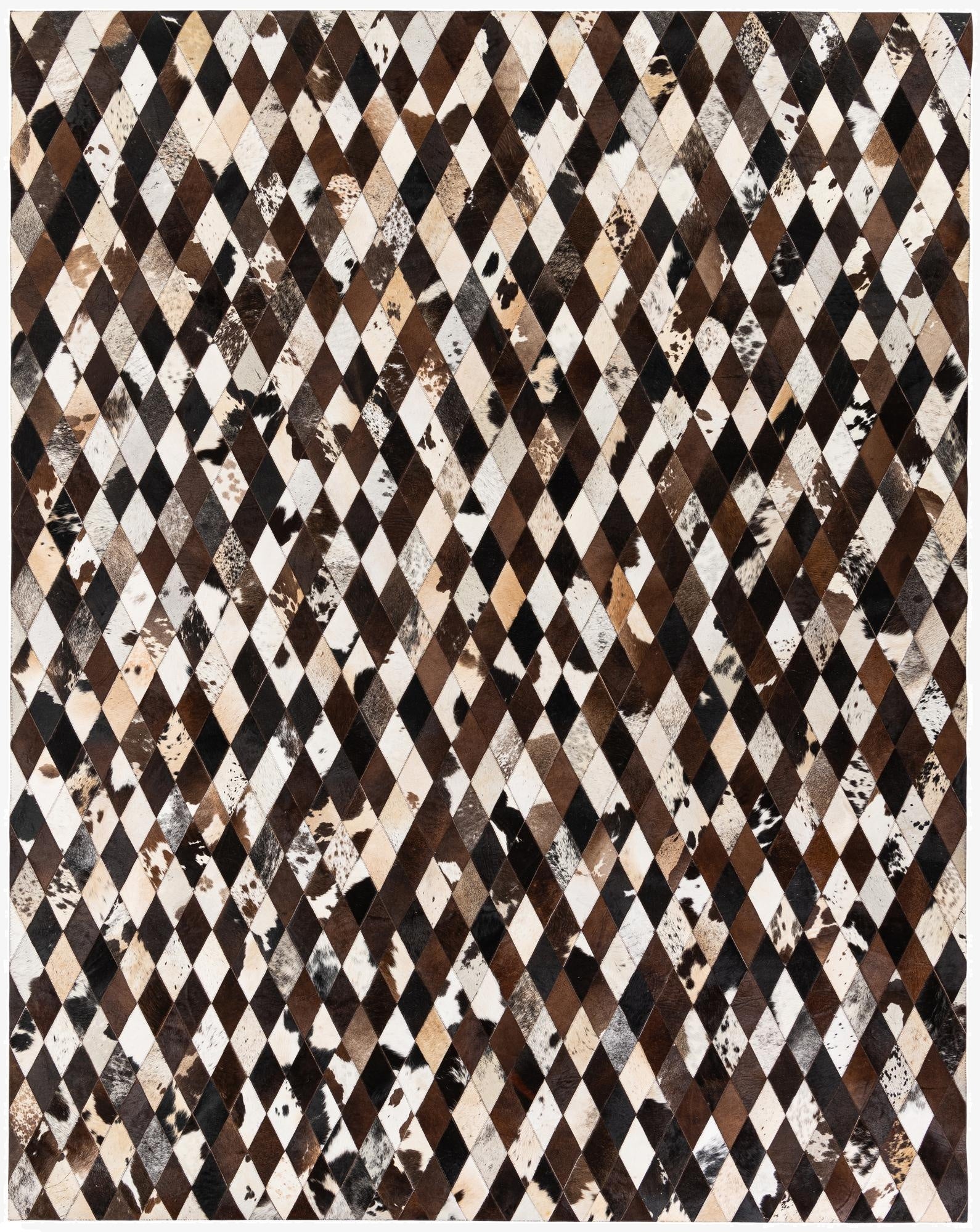  8' 1 x 10' 2 Cowhide Stocks Rug