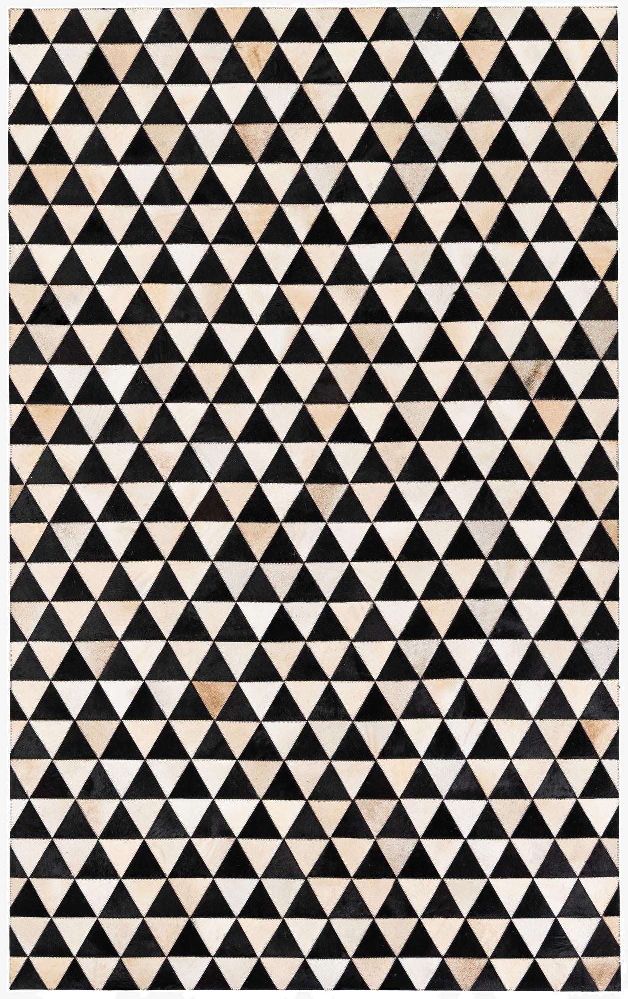  5' 1 x 8' 2 Cowhide Stocks Rug