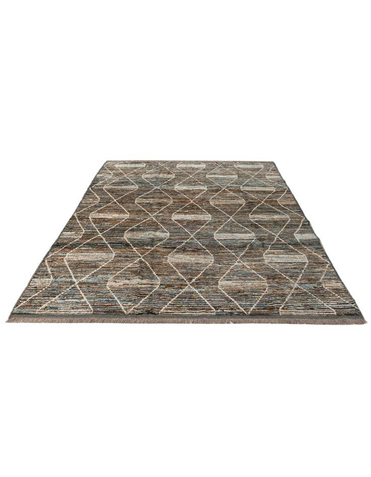 Detail image of  6' 7 x 9' 7  Hand Knotted Darya Wool Rug