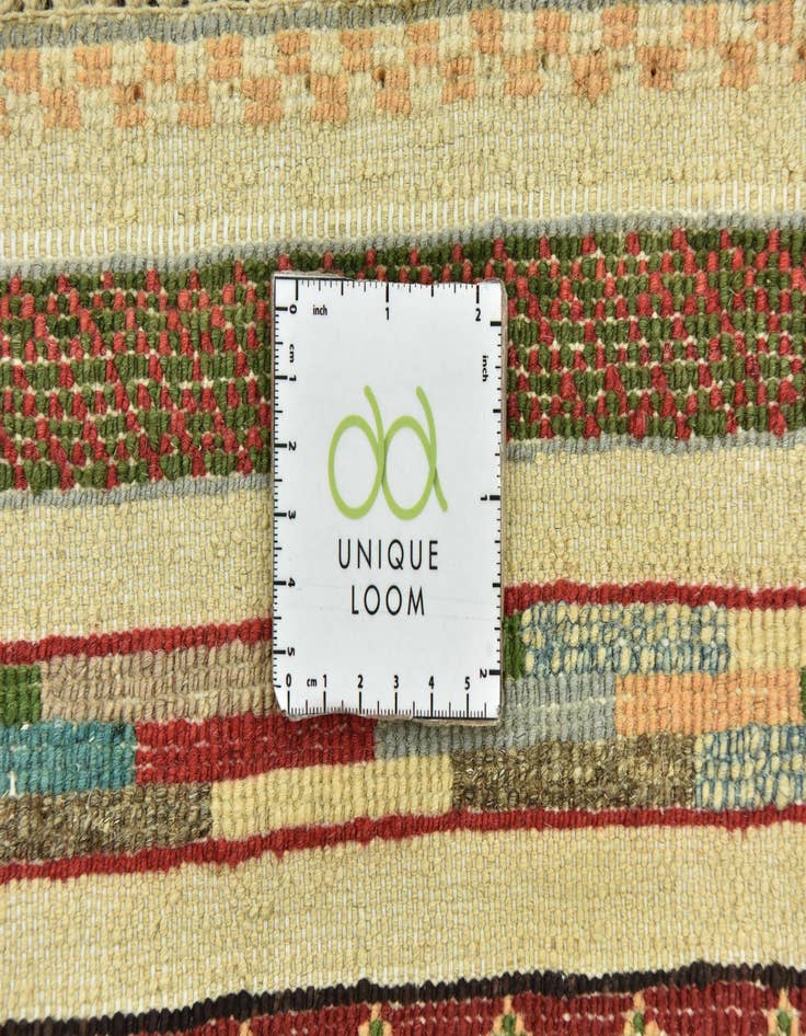 Detail image of  3' 4 x 4' 10  Hand Knotted Darya Rug