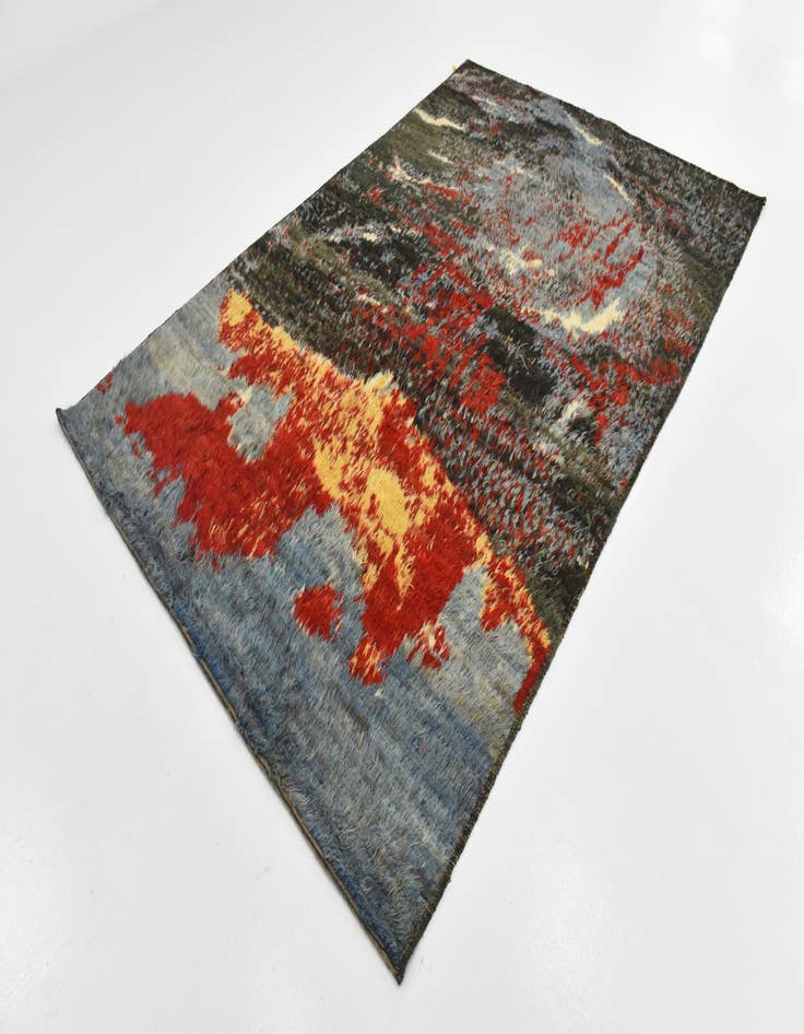 Detail image of  6' 4 x 9' 7  Hand Knotted Darya Wool Rug