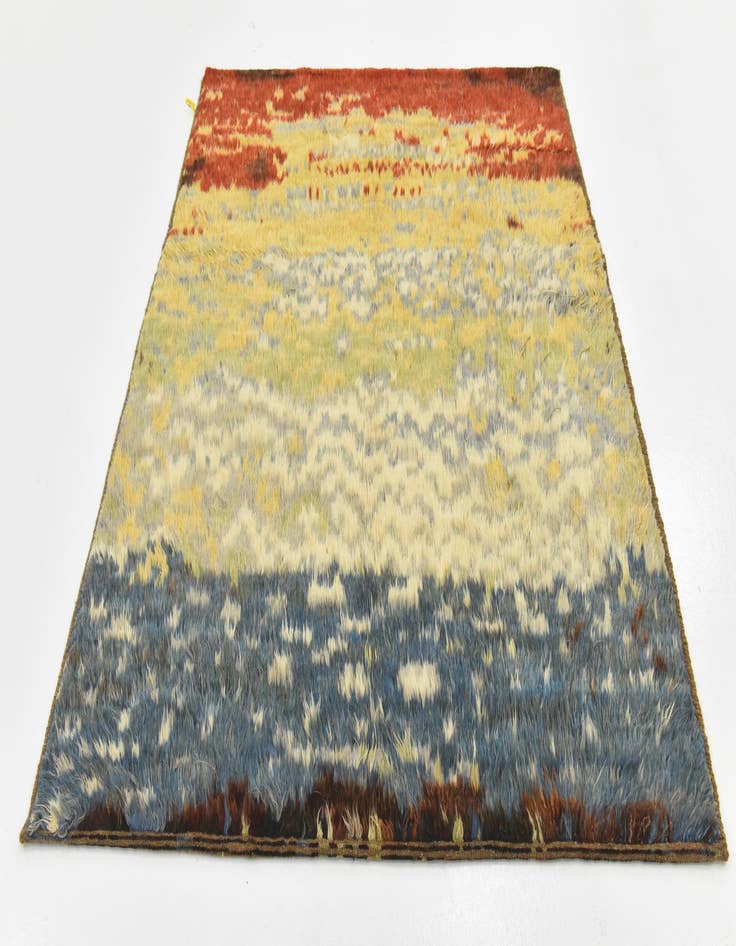 Detail image of  5' x 6' 4  Hand Knotted Darya Wool Rug