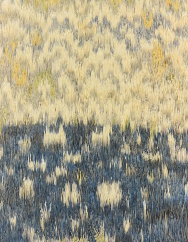 Detail image of  5' x 6' 4  Hand Knotted Darya Wool Rug