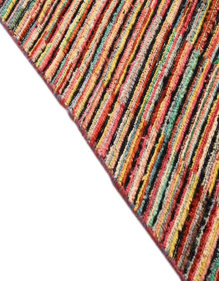 Detail image of  5' 10 x 9'  Hand Knotted Darya Wool Rug