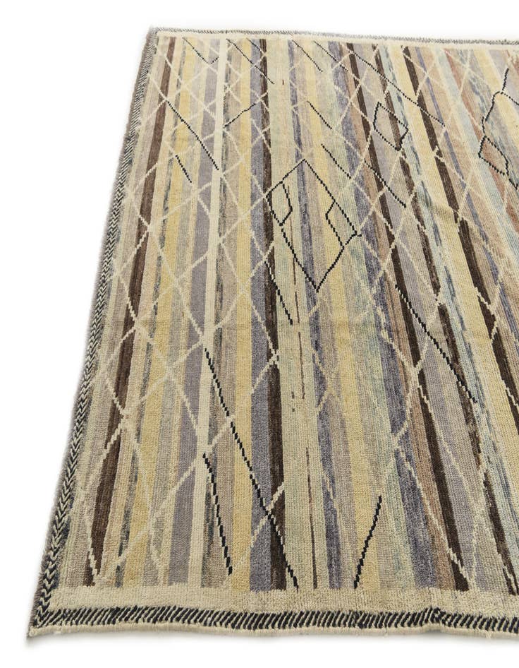 Detail image of  8' x 10' 2  Hand Knotted Darya Wool Rug