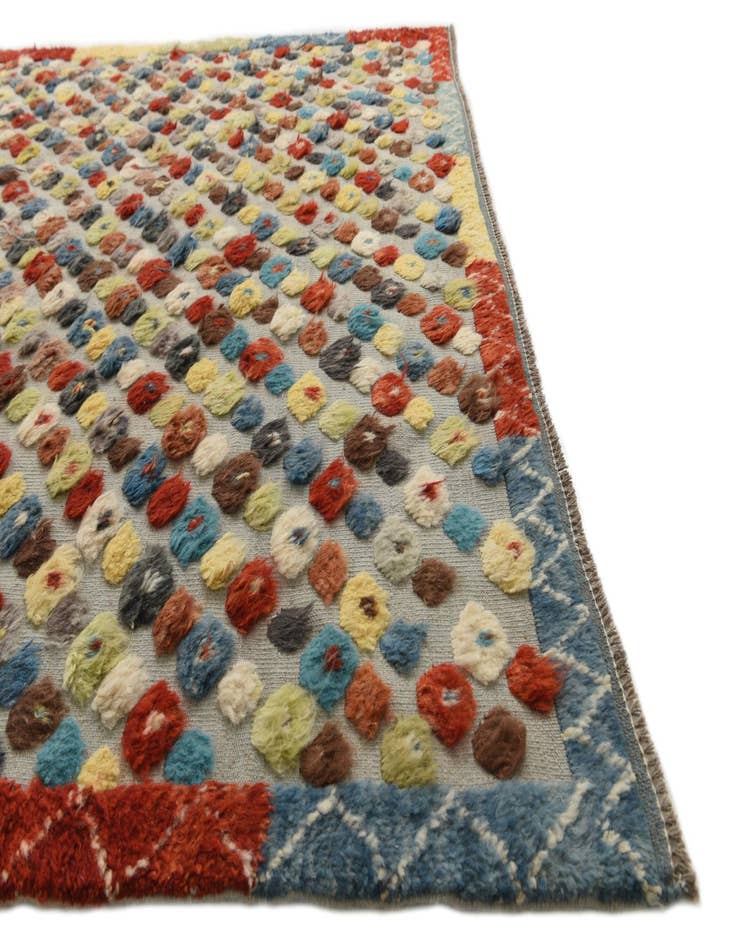 Detail image of  7' 10 x 11'  Hand Knotted Darya Wool Rug