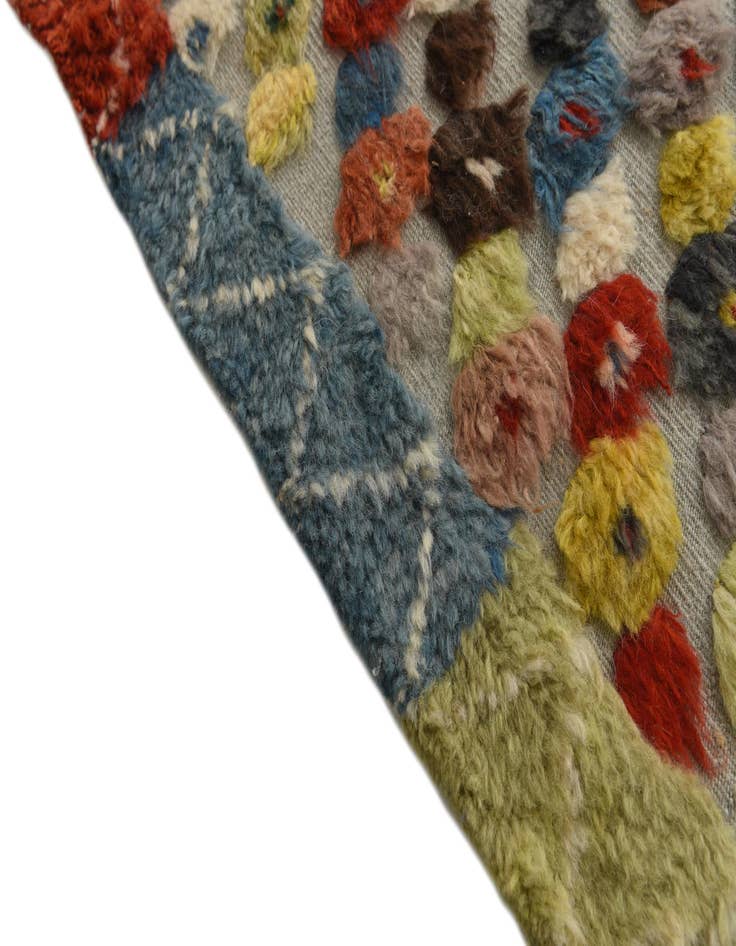 Detail image of  7' 10 x 11'  Hand Knotted Darya Wool Rug