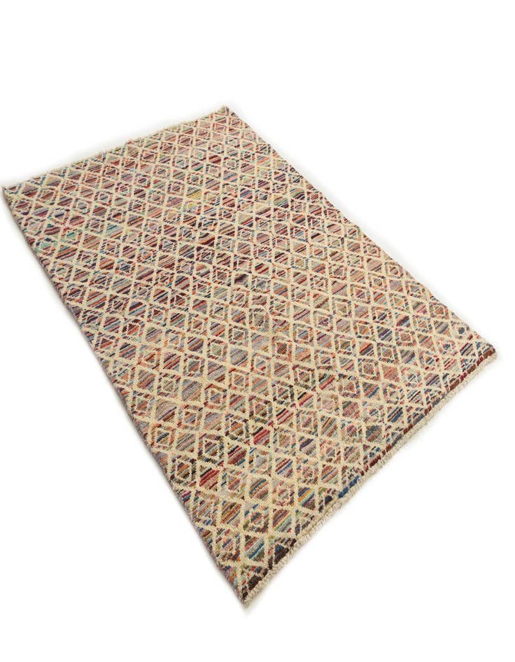 Detail image of  5' 3 x 7'  Hand Knotted Darya Wool Rug