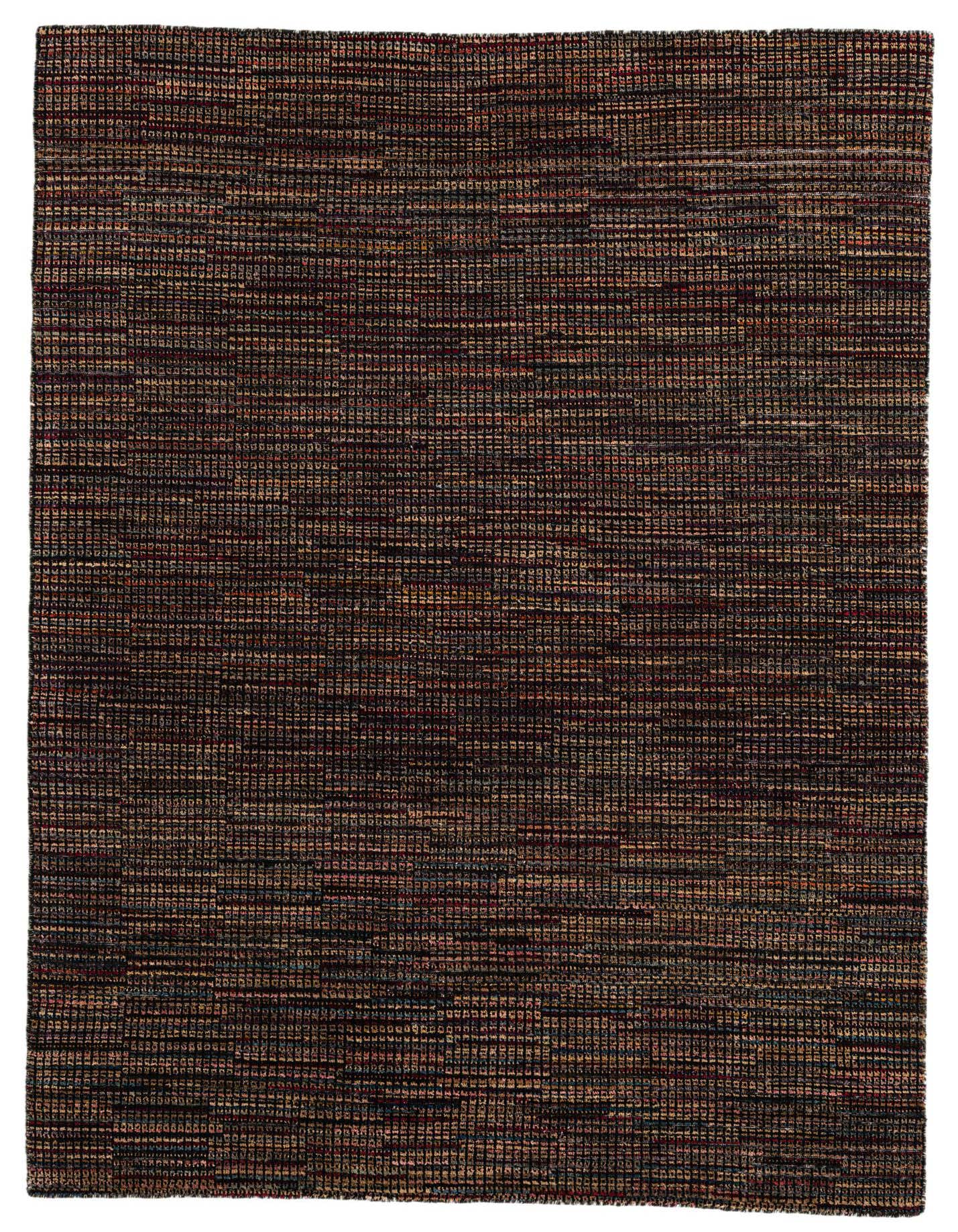 A 5x8 rectangular Darya area rug with a multi-colored modern abstract pattern and high pile.