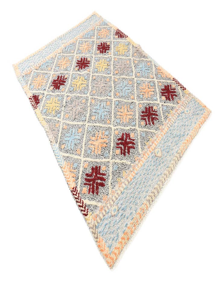 Detail image of  4' 11 x 7' 1  Hand Knotted Darya Wool Rug